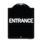 Signmission Traffic Entrance Entrance Heavy-Gauge Aluminum Architectural Sign, 24" x 18", BW-1824-24612 A-DES-BW-1824-24612 - alternate 1